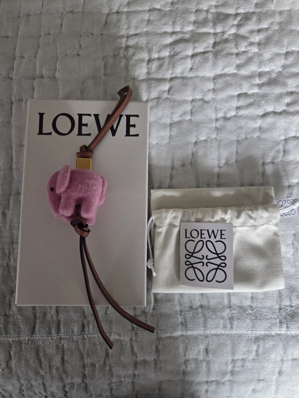 Loewe elephant bag charm